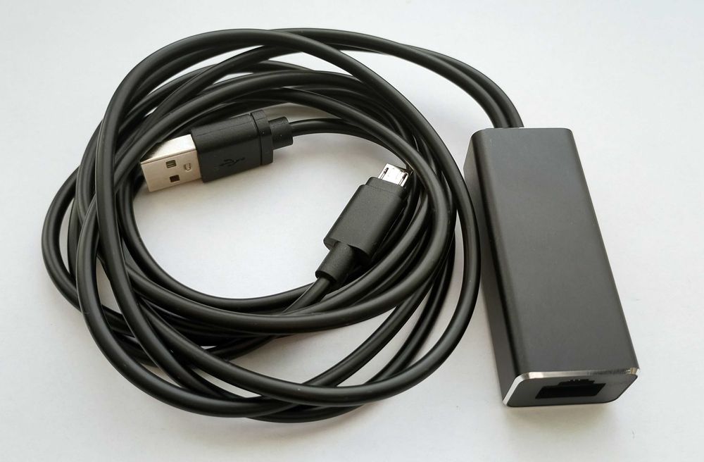 Оригинален Chromecast 3 + адаптор за мрежови кабел RJ45