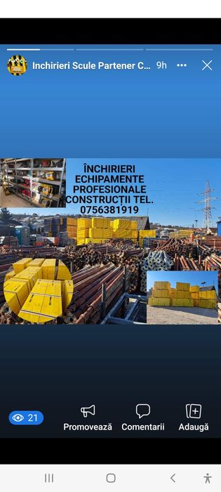 Vibrator Beton Profesional De Inchiriat Scule Cofraje Popi Popici