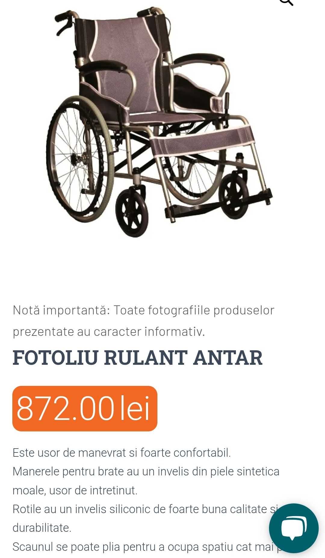 Scaun cu roți nou
