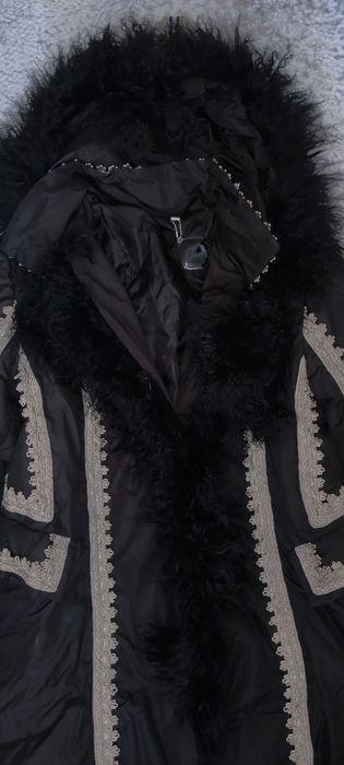 Geaca cu puf si blana naturala