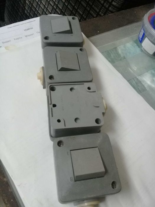 Включатели сетевые 250 вольт, 6 ампер. СССР.