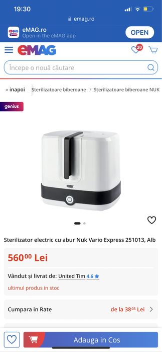 Camere video , sterilizator ,incalzitor si carusel patut