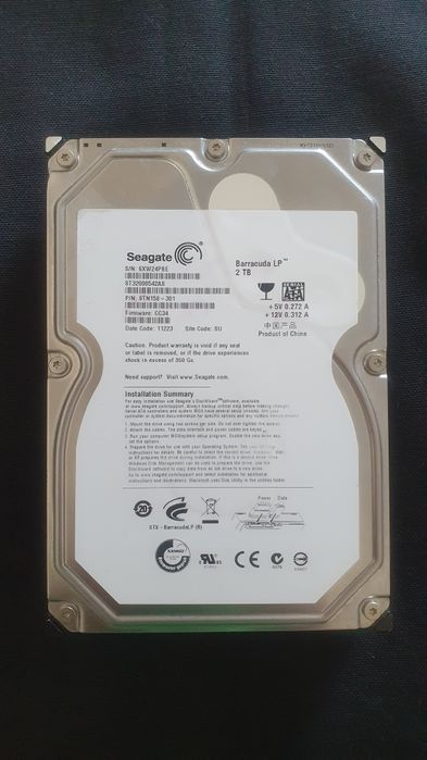Жёсткий диск 3'5 Seagate Barracuda 2TB