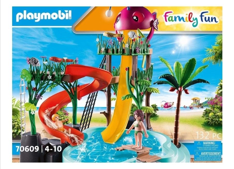 PLAYMOBIL Family Fun 70609 Parc acvatic cu tobogane