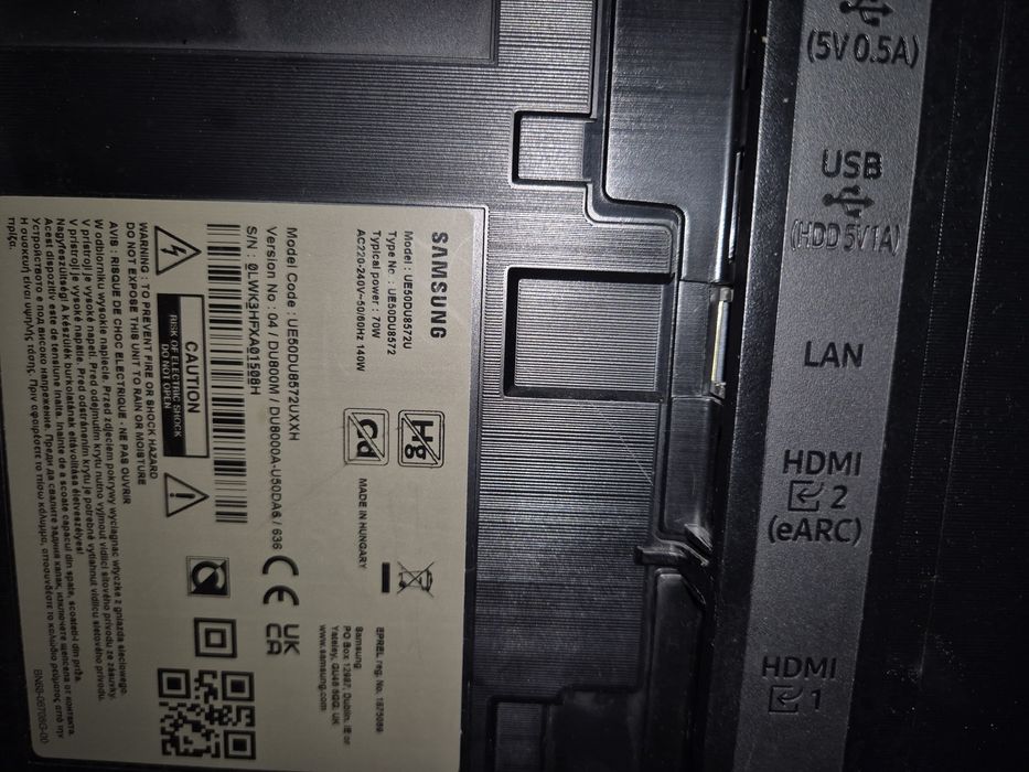 Tv Samsung ue50au8072u