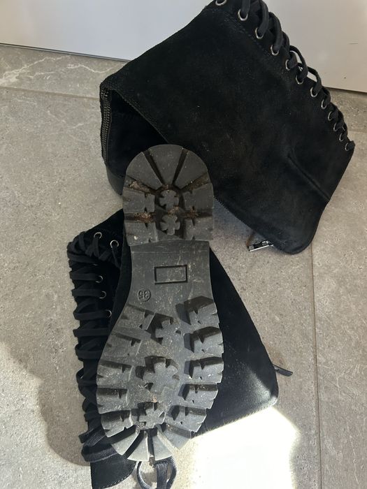 Cizmă Musette din piele întoarsă