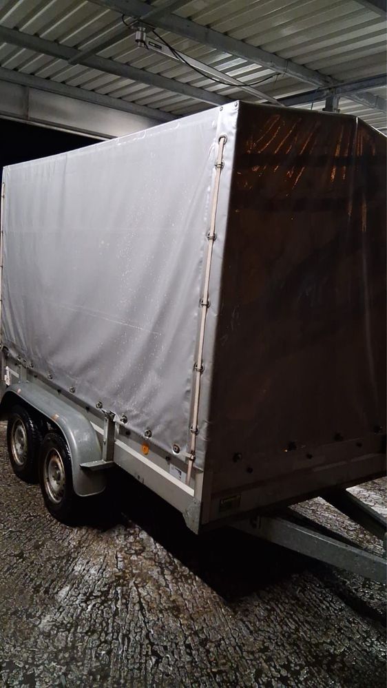 Remorca Pongratz 2000kg 2 axe cu prelata/sistem franare perfect