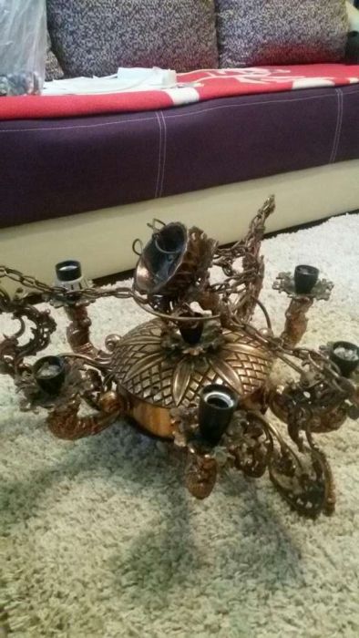 Candelabru cupru masiv