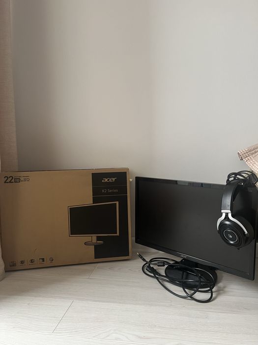 Acer K222HQL+наушники blody g535