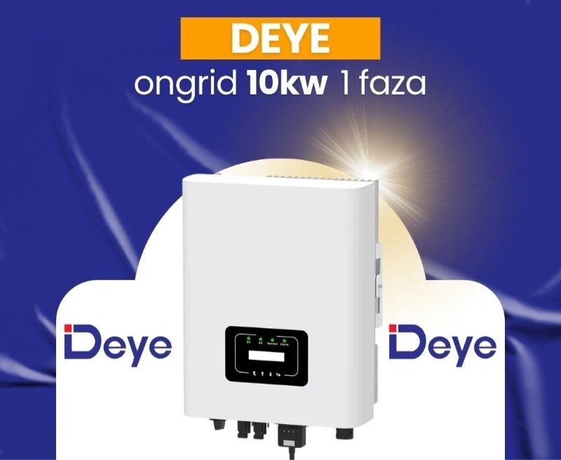 Инвертор Deye 10 кВт. 1-фаза  работа от Солнечных батареи и продажа