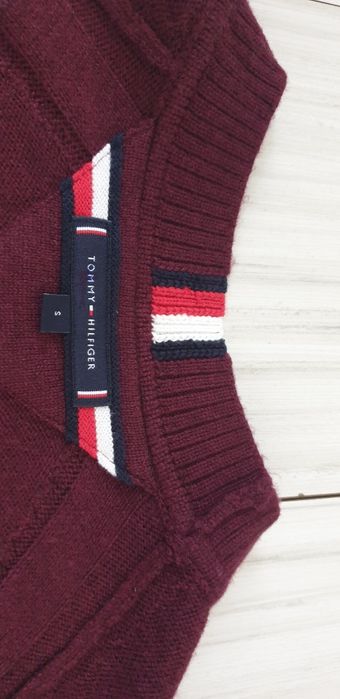 Tommy Hilfiger Wool Mens  S / M НОВО! ОРИГИНАЛ! Мъжки Вълнен Пуловер!