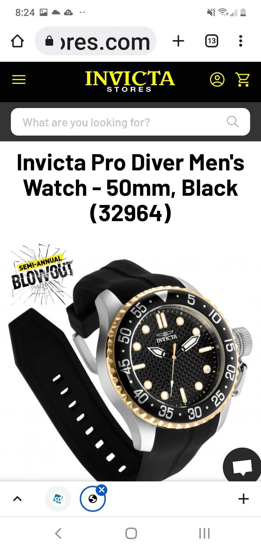 INVICTA PRO DRIVER, 2 чисто нови . 1 ят е Механичен 1185