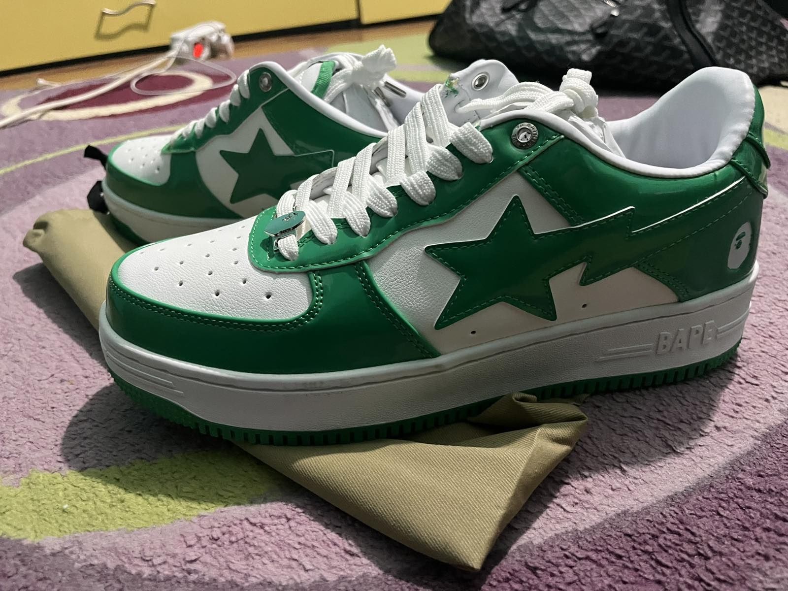 Bapesta зелени, чисто нови