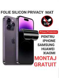Folie Silicon Privacy Mata Anti-Spy iPhone X XR XS Max 11 12 13 14 15