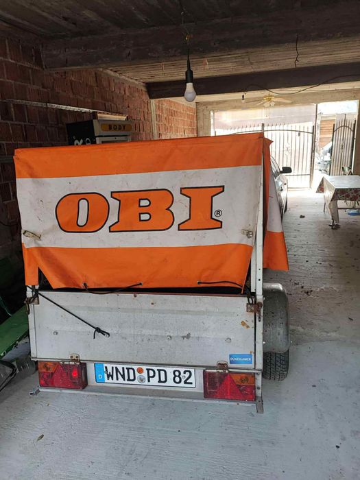 Vând remorcă 750kg