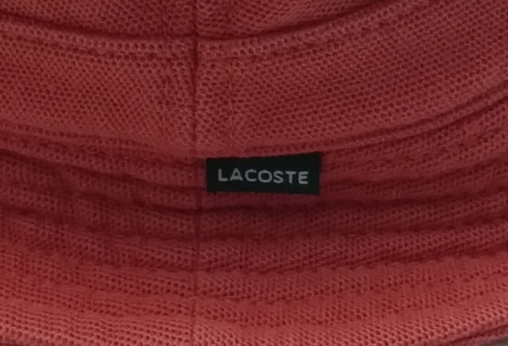 Lacoste Bucket Hat оригинална шапка M шапка идиотка