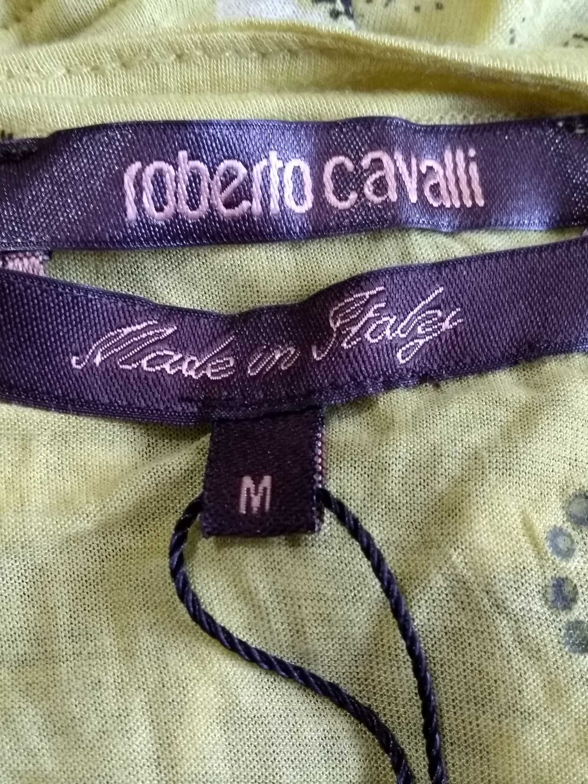 ROBERTO CAVALLI дамска блуза, цвят лимонено жълто