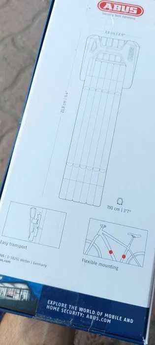 Antifurt bicicleta - abus, 110 cm