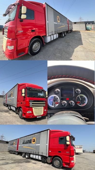 DAF XF EURO 5 
Тягач: 2010 йил
 Прицеп: SAMRO 2008 йил (TANDEM)
