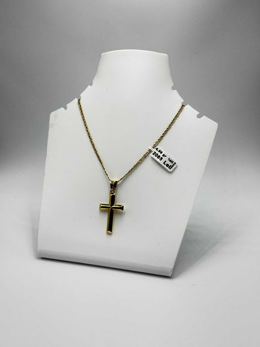 Lant Aur & Cruce 14K / 4.96 Grame / Factura / Garantie #44282