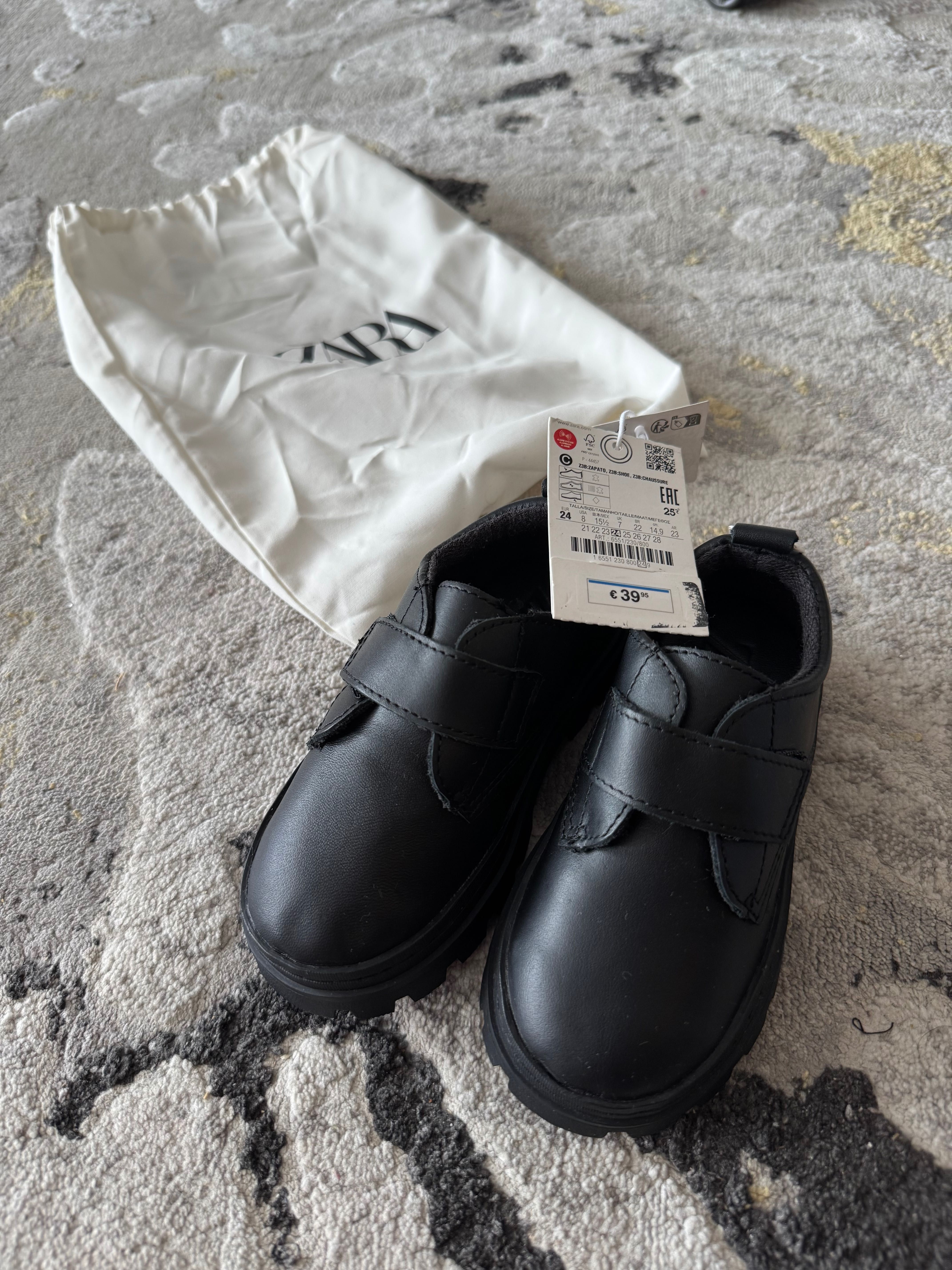 Кожени детски обувки ZARA