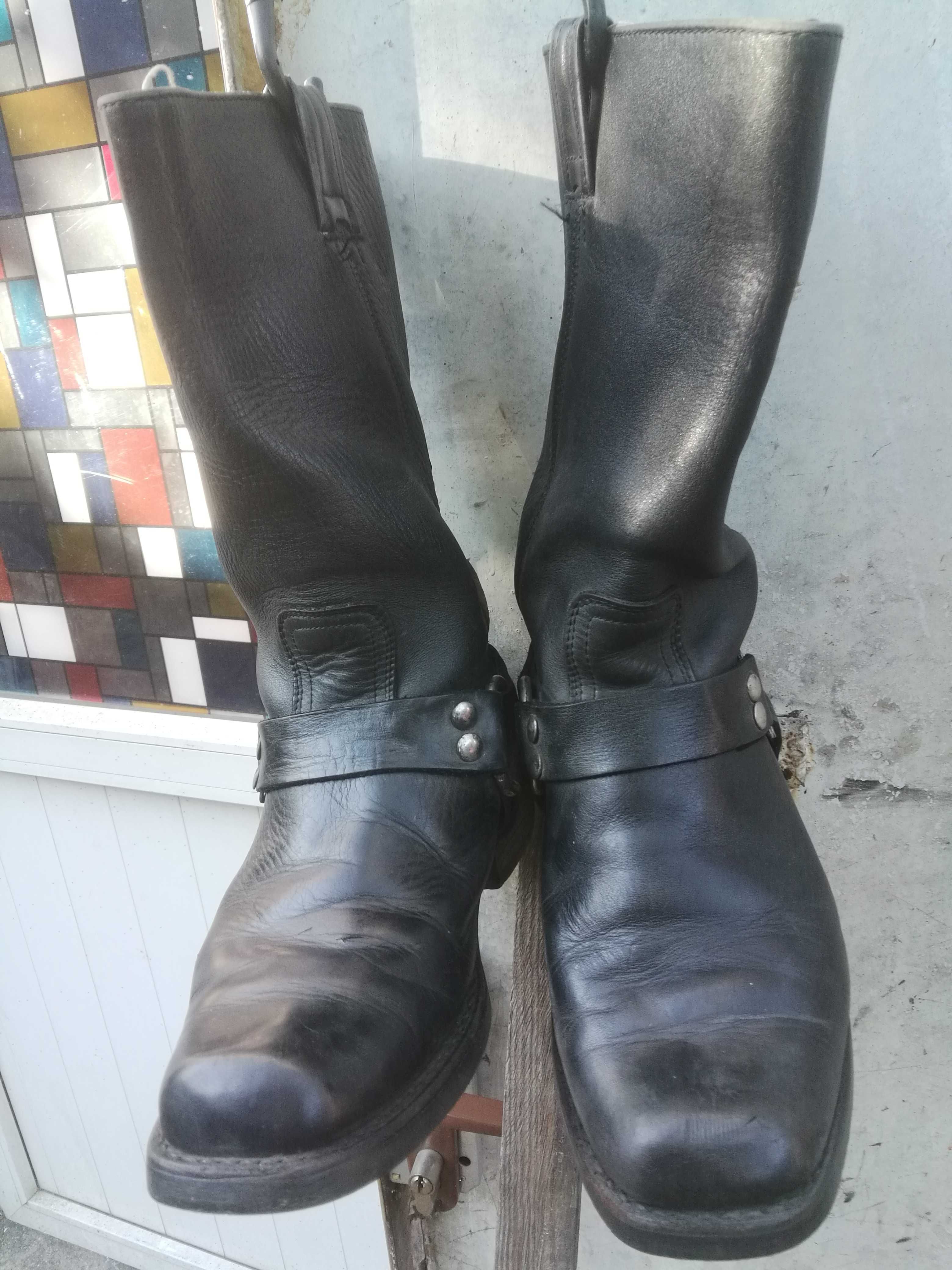Cizme Piele moto Harley Davidson mărimea42 2perechi