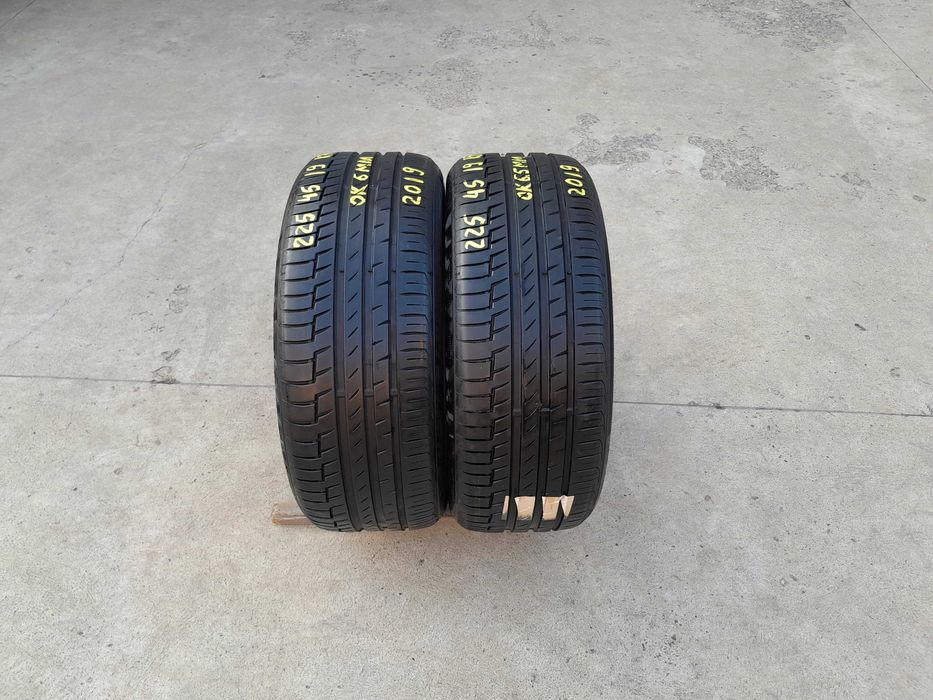 Doua anvelope de vara 225 45 19 continental premiumcontact 6 run flat