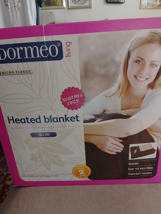 Електрическо одеало 130x200 см, от микрополар, 2 броя