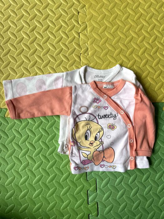 Лот детски дрешки за момиче + космонавт и чувалче за сън 62-68 размер