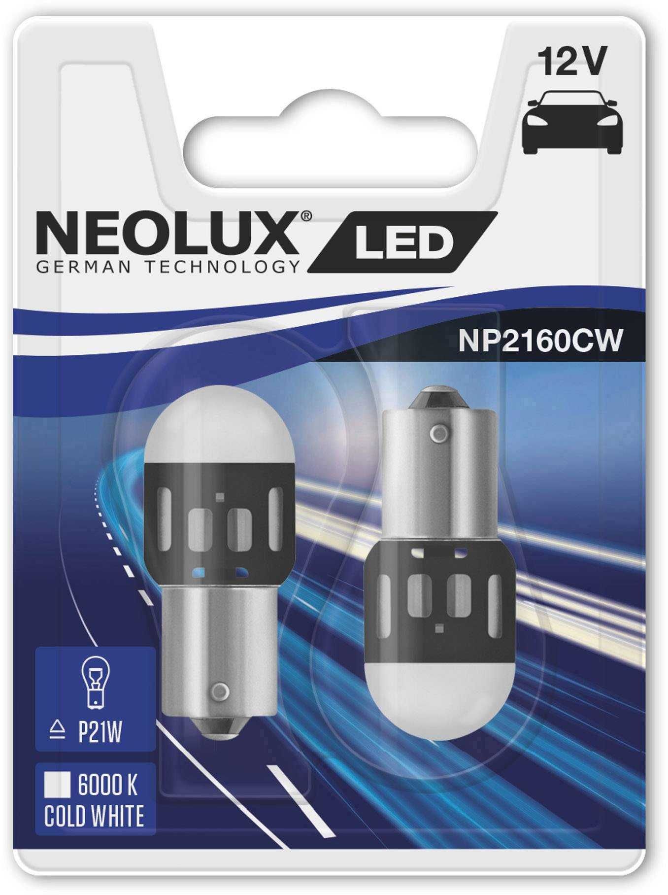 LED крушки NEOLUX(by Osram) P21(1 светлина)/P21/5W(2 светлини)к-т/2бр.