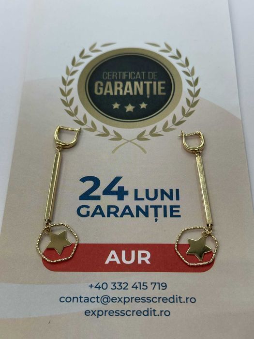 Cercei aur 14K 4.39G (AG49 Esplanada b.4629.7) * 2 ani garantie