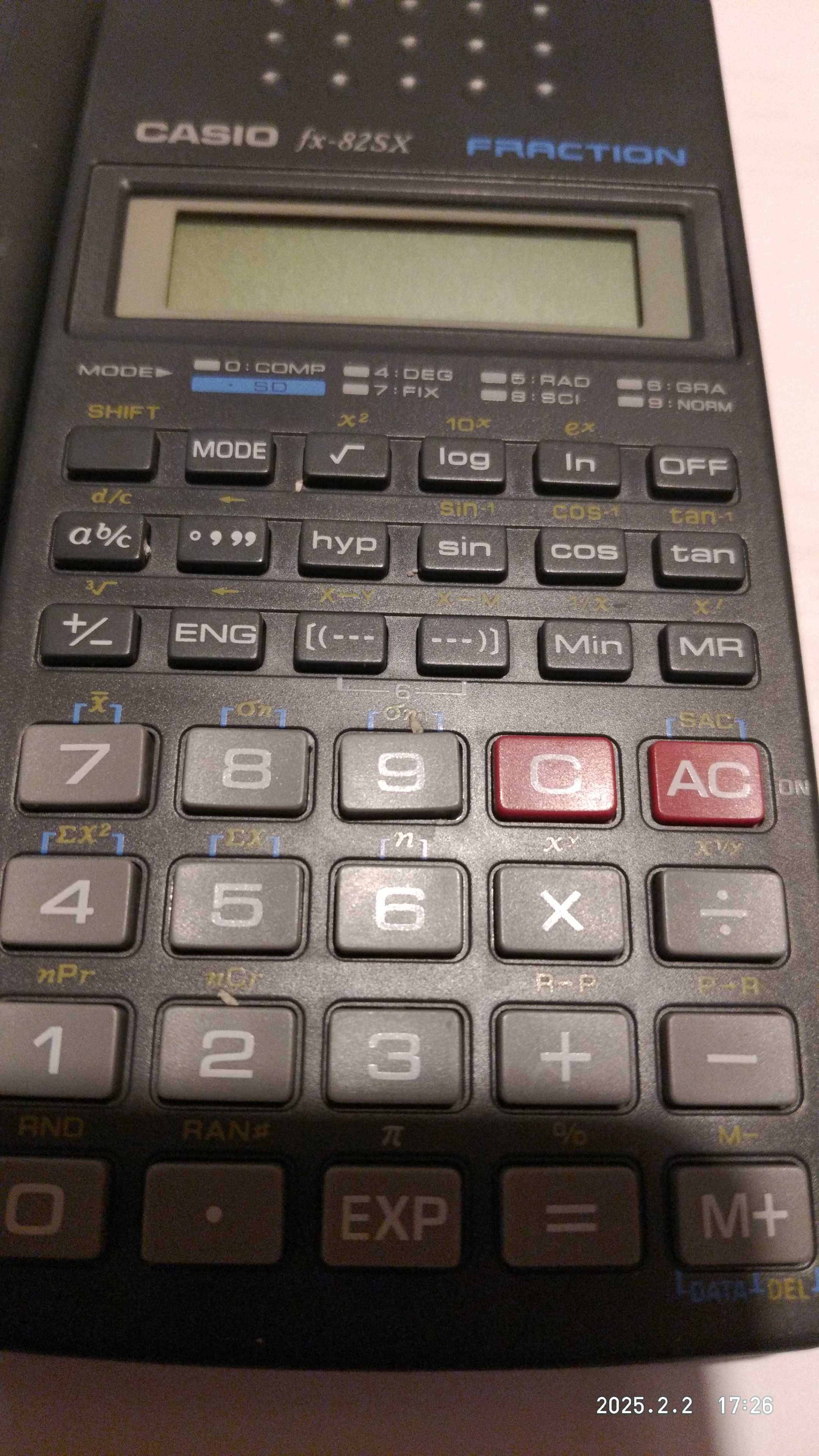 Научен калкулатор casio fx-82sx fraction
