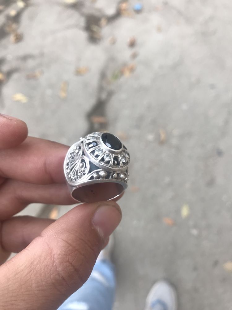 Кольцо серебро