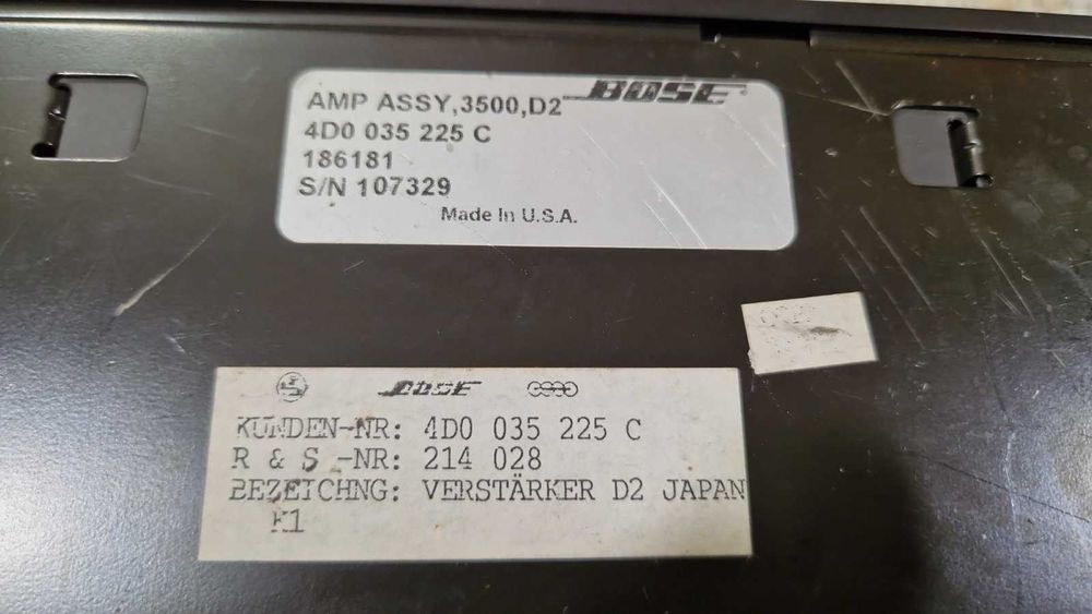 Усилвател за AUDI A8 D2 BOSE 4D0 035 225