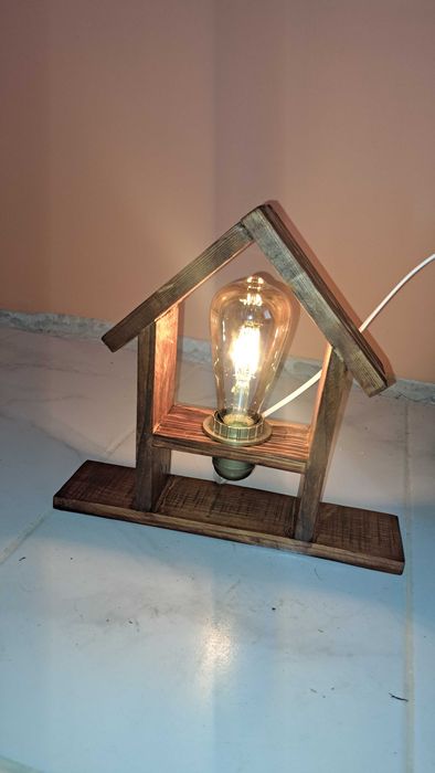 Ръчно изработеени лампи от дърво