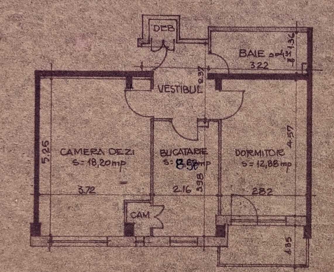Inchiriez apartament cu 2 camere in Valea Aurie