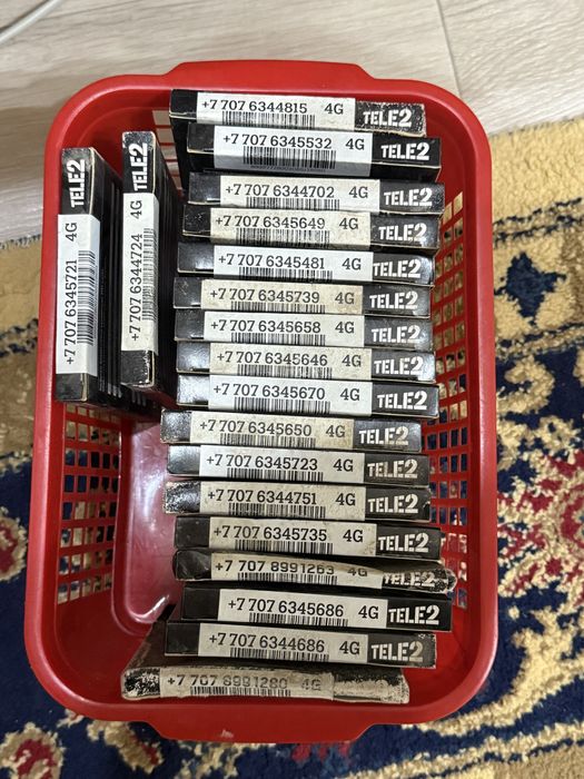 Номер теле 2 рабочие ,не использованые
