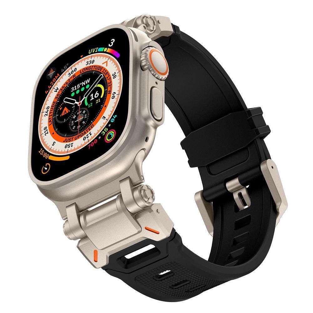 Tech-protect delta pro каишка за apple watch ultra 1/2 - black/titaniu