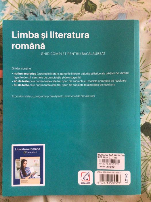 Culegere de bacalaureat pentru limba romana 2021