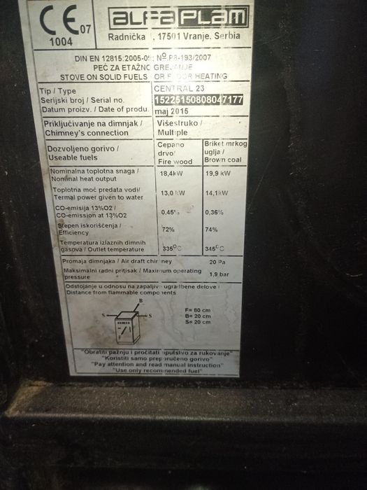 Котле алфа плам 19.9 kw