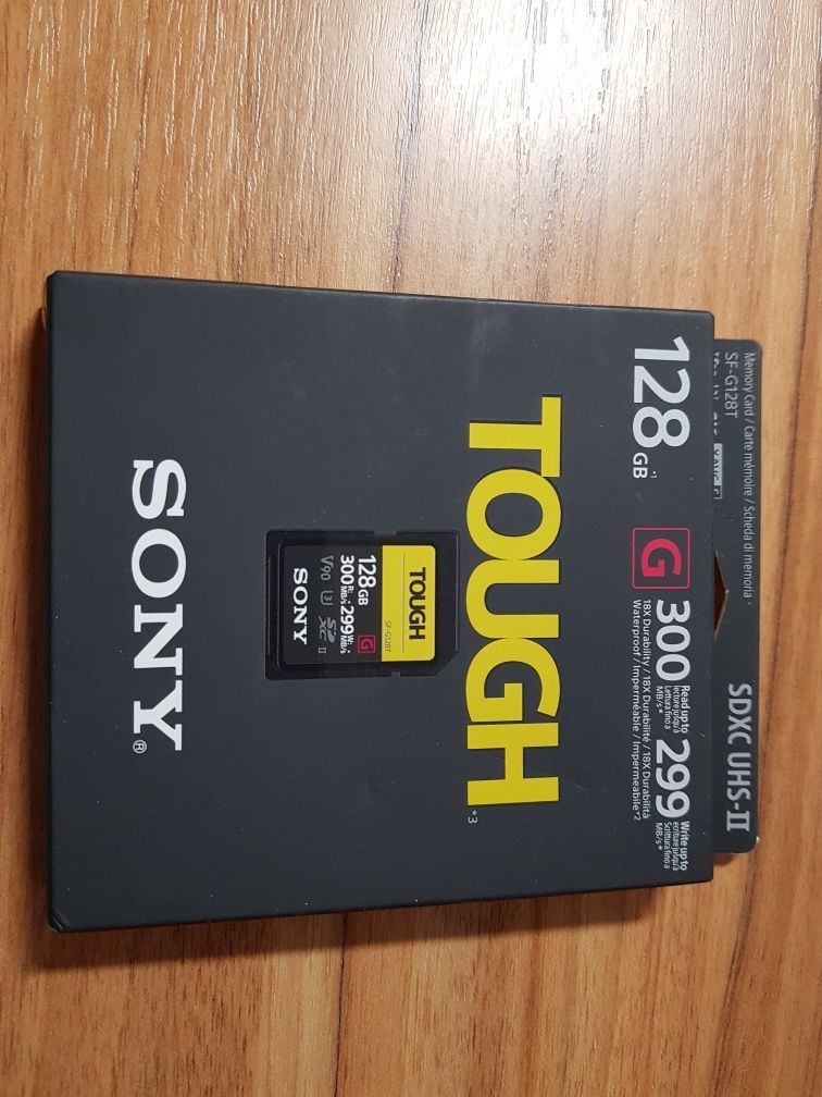 Card 128Gb Sony TOUGH UHS-ll class 10 300Mb/s