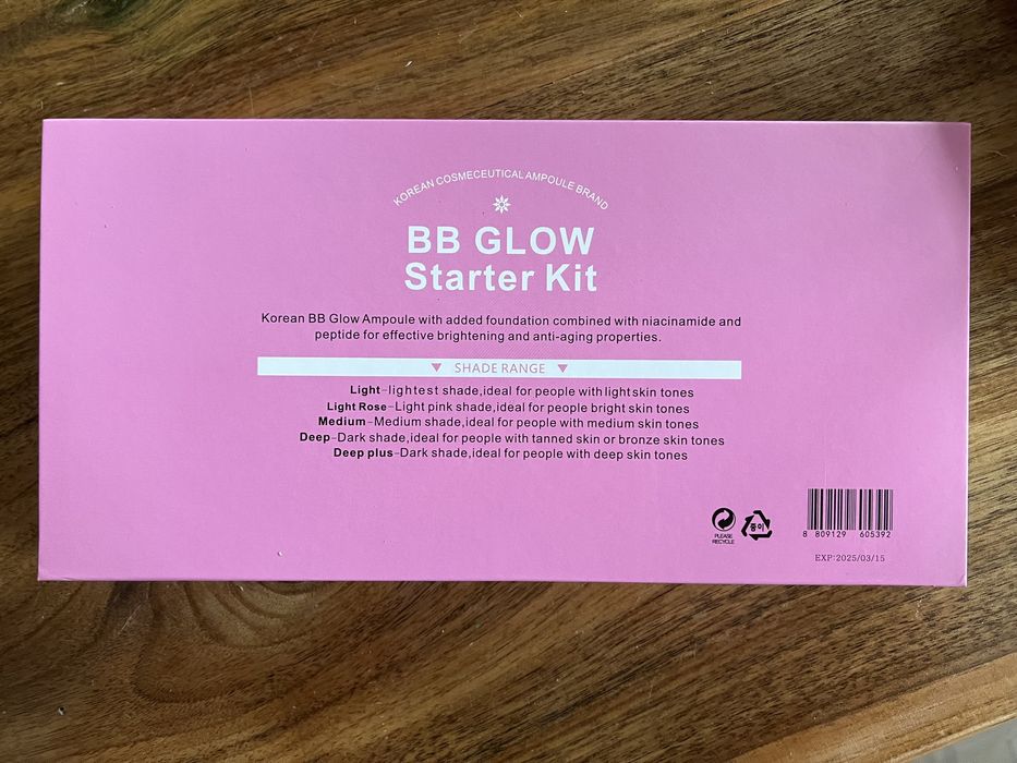 Kit Korean BB Glow  12 fiole * 8 ml 6 Nuante Plus Seruri nutritive