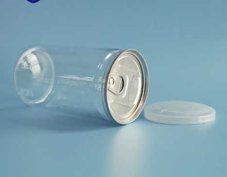 ПЭТ банка с алюминиевой крышкой EASY OPEN пластиковая изи опен разные