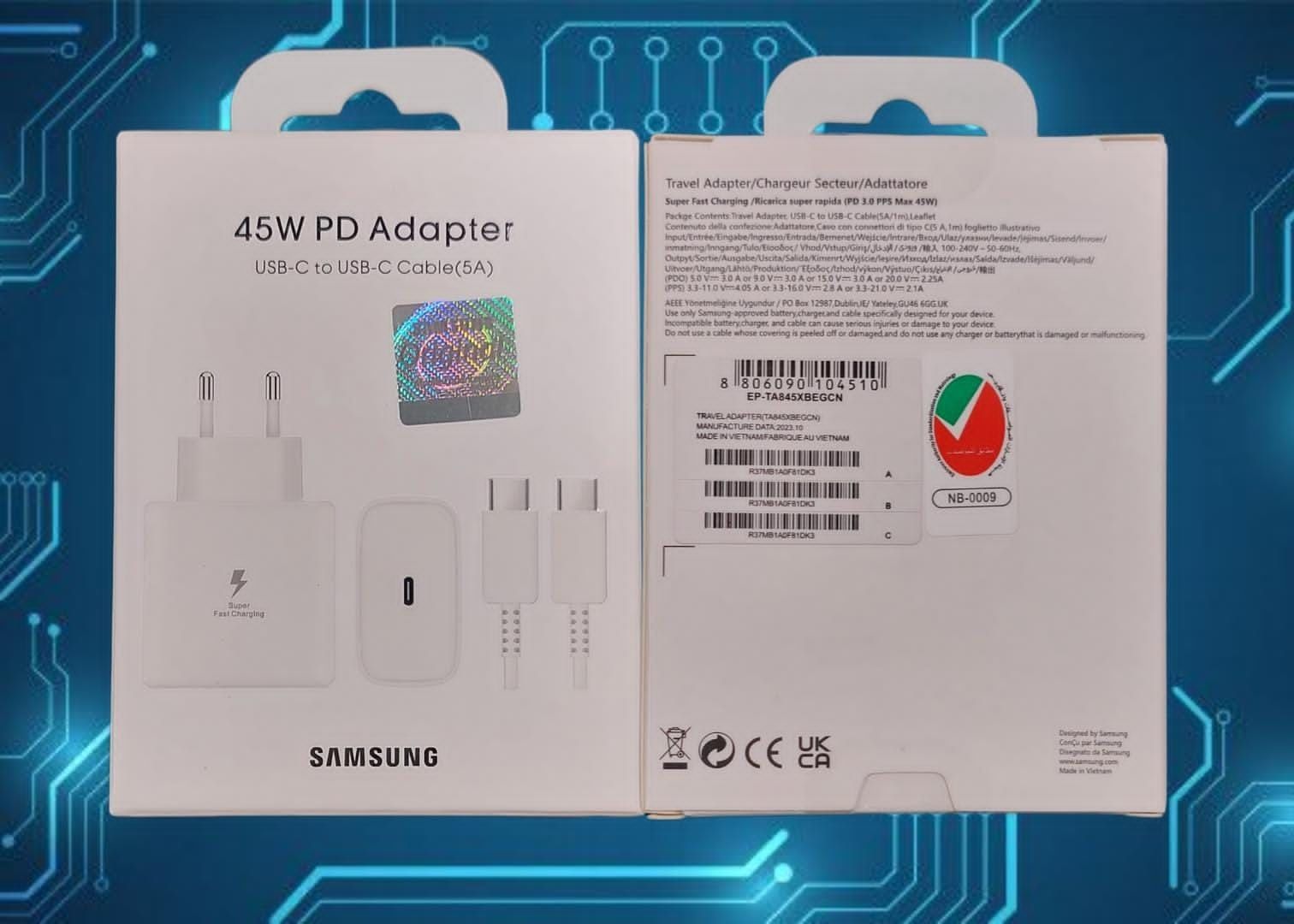 Samsung 45W PD Очень Быстрая Зарядка 2.0 Оригинал S22-S25 Ultra Fold