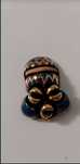 Set de 2 obiecte artizanale africane pictate manual