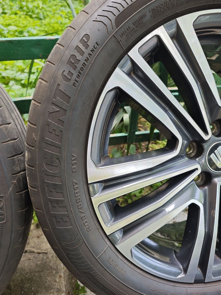 Джанти 17ки 5х100 с летни гуми Goodyear 205/55/17