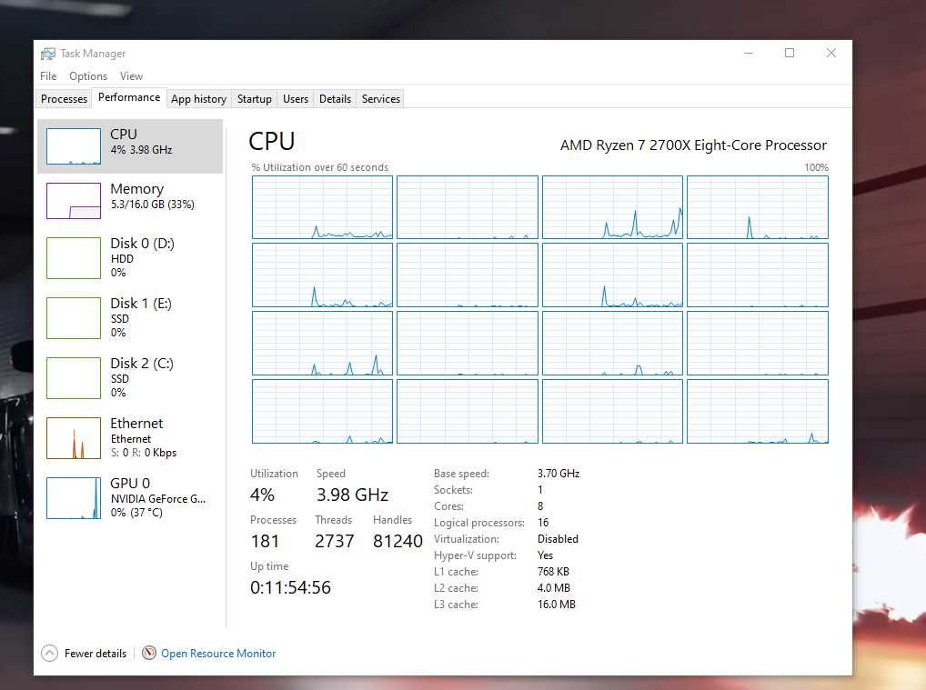 Геймърски компютър AMD Ryzen 7 2700x 16GB RAM, GTX 1080