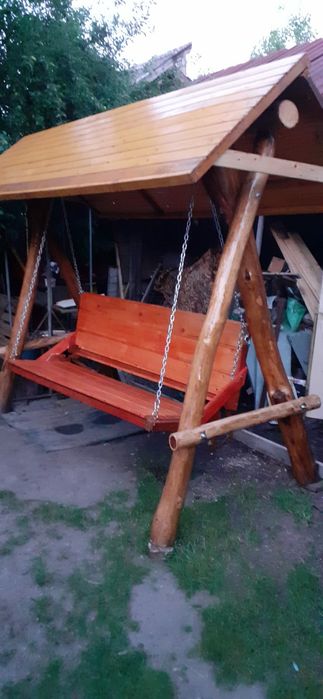 Balansoar de grădină din lemn masiv