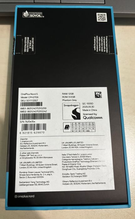 OnePlus Nord 5 512GB/12GB RAM NOU