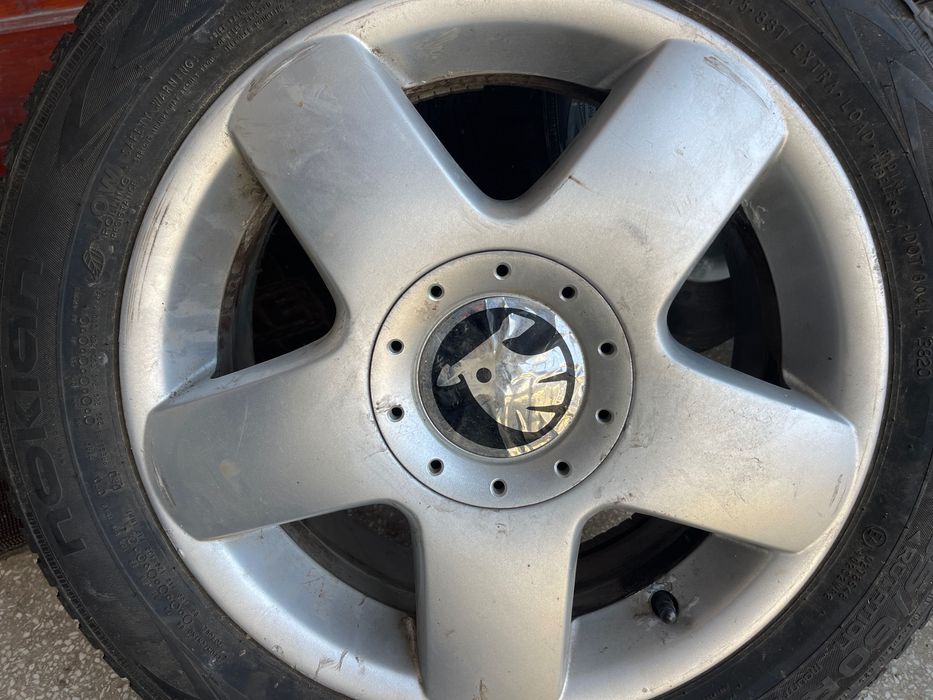 Jante Skoda aluminiu + anvelope M/S 185/60r15